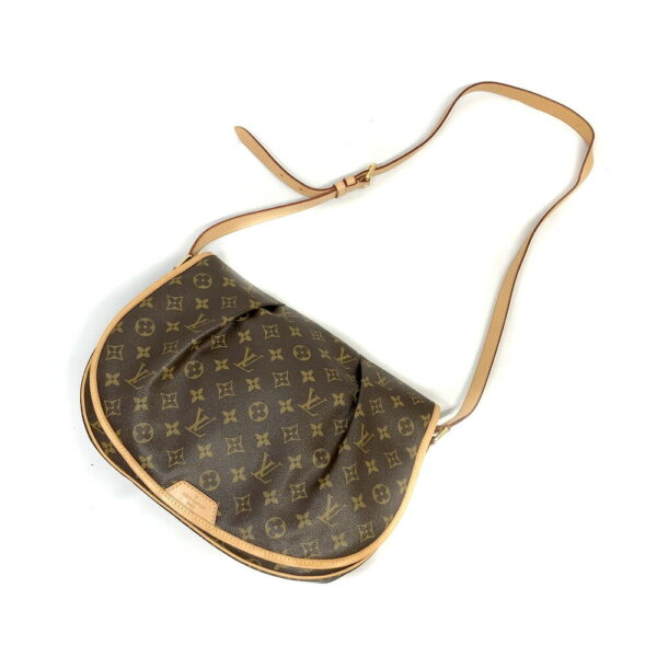 h2205785 6 Louis Vuitton Menilmontant MM Monogram Shoulder Bag Brown