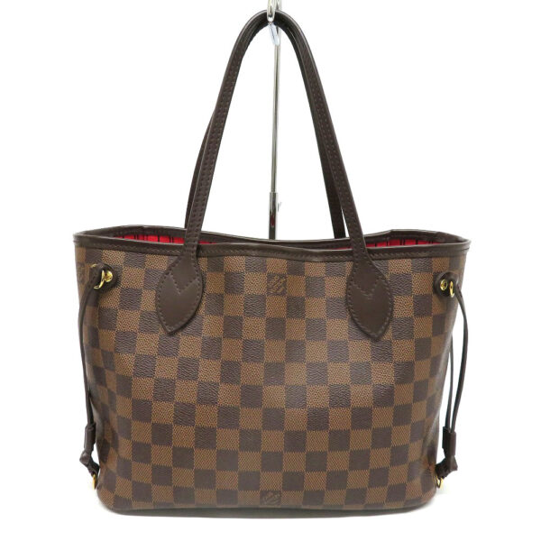 h2205791 1 Louis Vuitton Neverfull PM Damier Ebene Tote Bag Brown