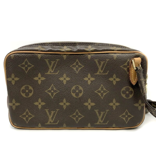 h2206398 4 Louis Vuitton Marly Bandouliere Monogram Shoulder Bag Brown