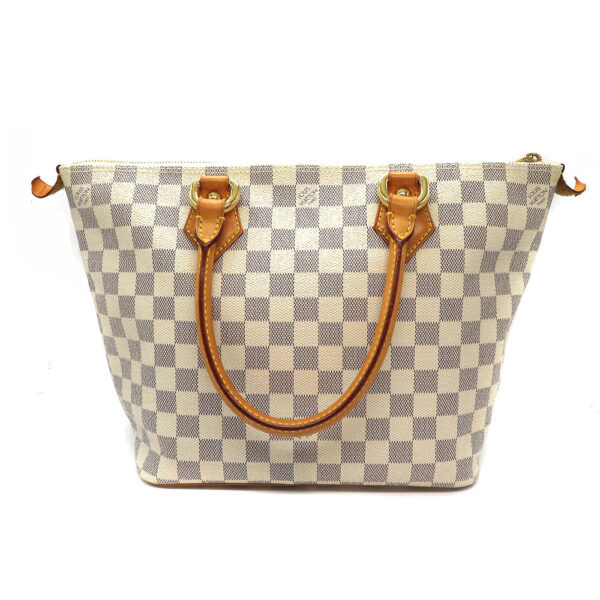 h2206455 2 Louis Vuitton Saleya PM Damier Azur Tote Bag White