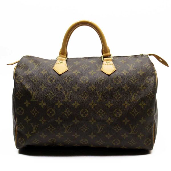 h24024a Louis Vuitton Speedy 35 Monogram Canvas Bag Brown