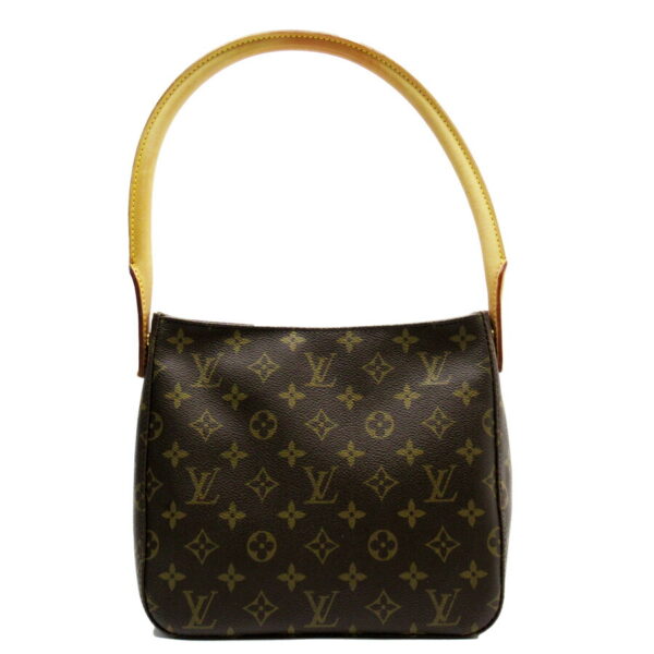 h24028a Louis Vuitton Looping MM Monogram Canvas Shoulder Bag Brown