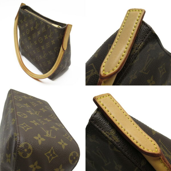 h24028a 1 Louis Vuitton Looping MM Monogram Canvas Shoulder Bag Brown