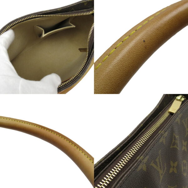 h24028a 2 Louis Vuitton Looping MM Monogram Canvas Shoulder Bag Brown