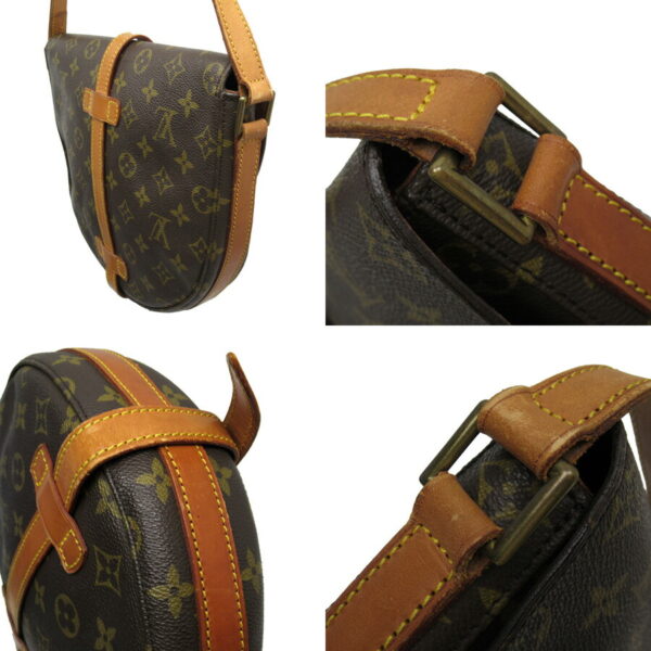 h24033a 1 Louis Vuitton Chantilly Monogram Canvas Crossbody Bag Brown