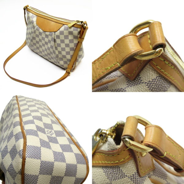 h24037a 1 Louis Vuitton Syracuse PM Damier Azur Crossbody Bag White