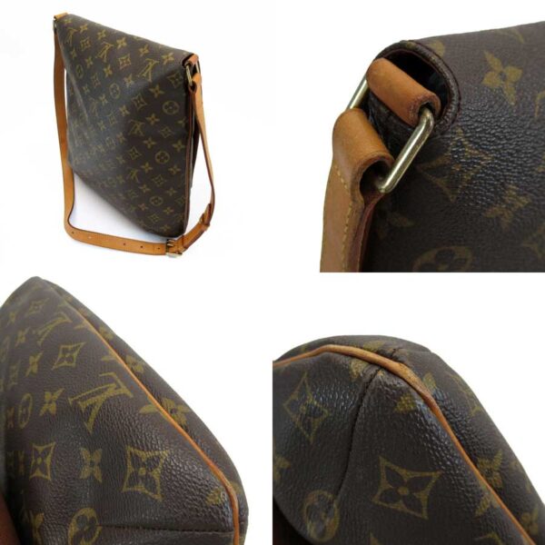 h24226d 1 Louis Vuitton Musette Monogram Canvas Crossbody Bag Brown