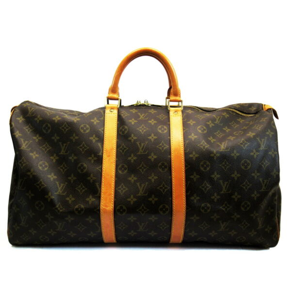 h24284b Louis Vuitton Keepall 55 Monogram Canvas Bag Brown