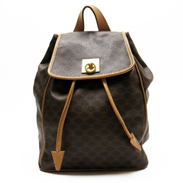 h24397a Celine Rucksack Backpack Leather Macadam Brown