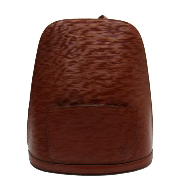 h24584f Louis Vuitton Gobelin Epi Leather Backpack Brown