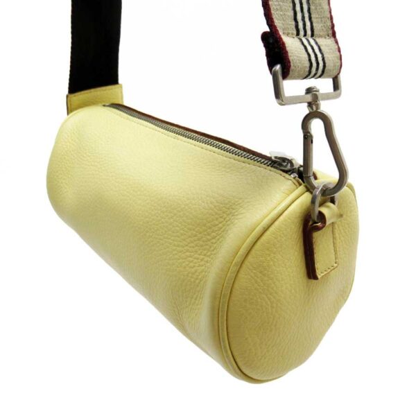 h24643f 2 Burberry Mini Leather Shoulder Bag Yellow Beige