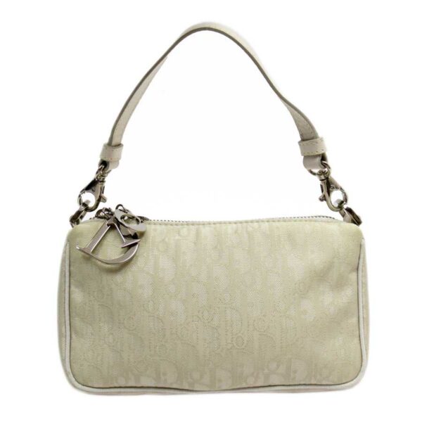 h24740e Christian Dior Trotter Mini Handbag Nylon Ivory