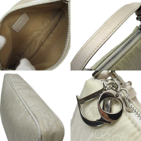 h24740e 1 Christian Dior Trotter Mini Handbag Nylon Ivory