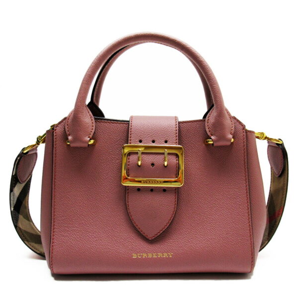 h24780a Burberry 2Way Leather Shoulder Bag Pink