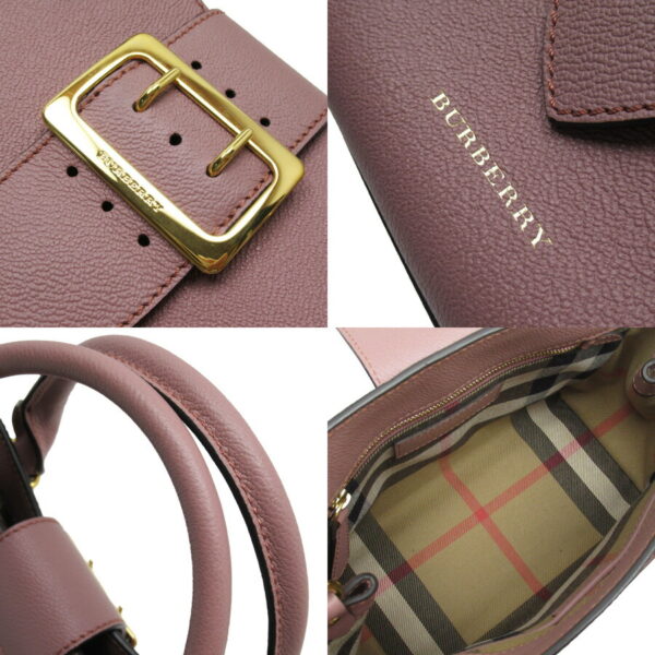 h24780a 2 Burberry 2Way Leather Shoulder Bag Pink