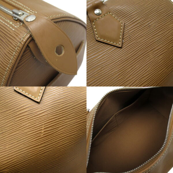 h24997a 2 Louis Vuitton Speedy 30 Epi Leather Handbag Beige