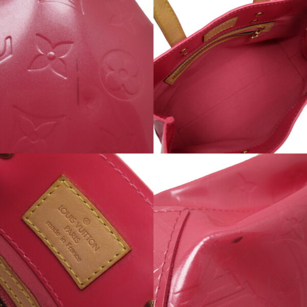 h25028b 2 Louis Vuitton Vernis Lead PM Handbag Framboise