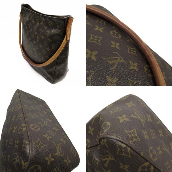 h25134a 1 Louis Vuitton Looping GM Monogram Canvas Shoulder Bag Brown