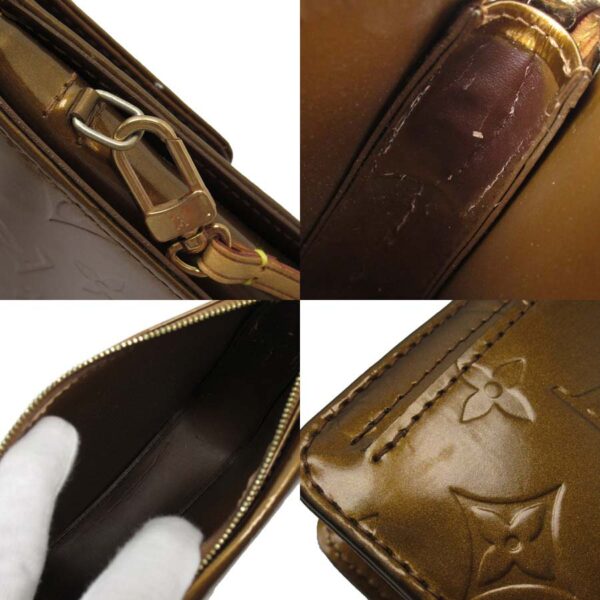 h25136a 2 Louis Vuitton Vernis Motte Patent Leather Handbag Bronze