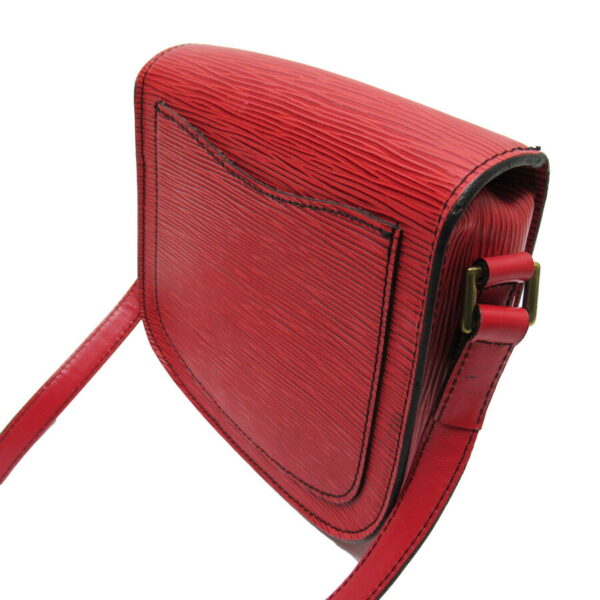 h25191a 2 Louis Vuitton Saint Cloud Epi Leather Crossbody Bag Red