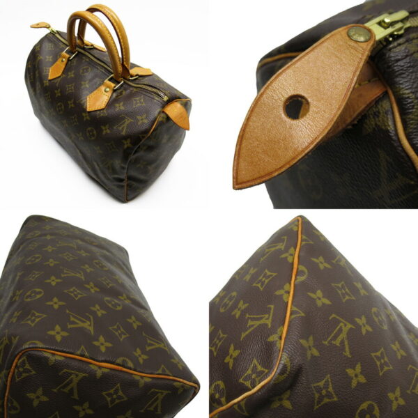 h26385a 1 Louis Vuitton Speedy 30 Monogram Canvas Bag Brown