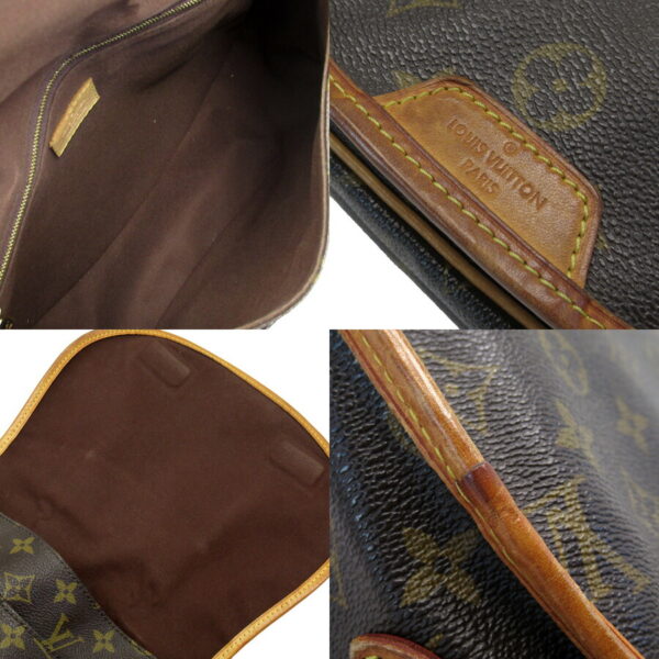 h26462a 2 Louis Vuitton Menilmontan PM Monogram Canvas Crossbody Bag Brown