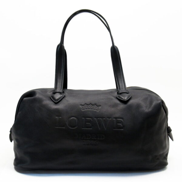 h26587a Loewe Leather Shoulder Bag Black