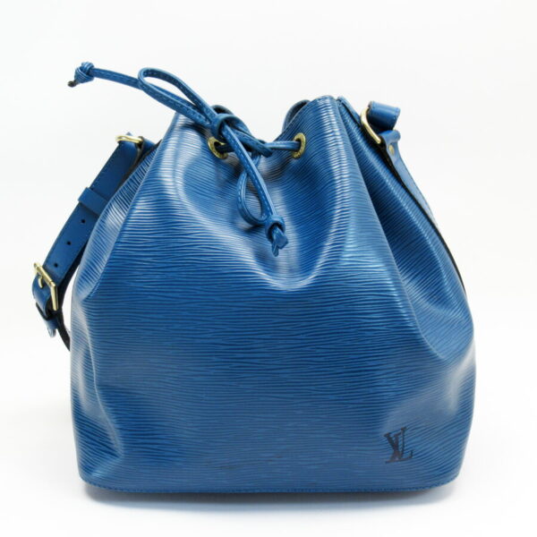 h26599a Louis Vuitton Shoulder Bag Epi Petit Noe Toledo Blue Leather