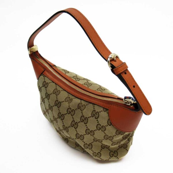 h26843f 2 Gucci GG Mini Handbag Canvas Leather Brown