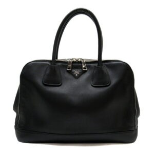 h27107a CELINE Luggage Nano Shopper Calfskin Shoulder Bag Black