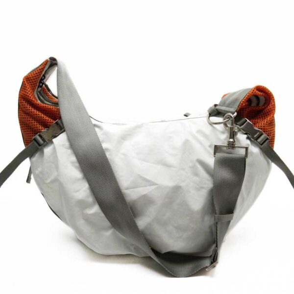 h27532a Prada Nylon Messenger Bag White Gray Orange