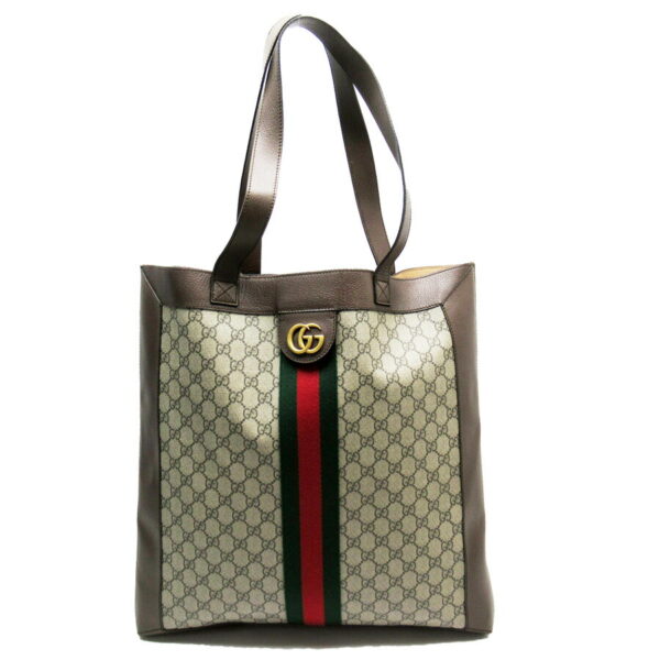 h27732a Gucci Ophidia Soft Large Tote Bag GG Supreme Canvas Beige Brown