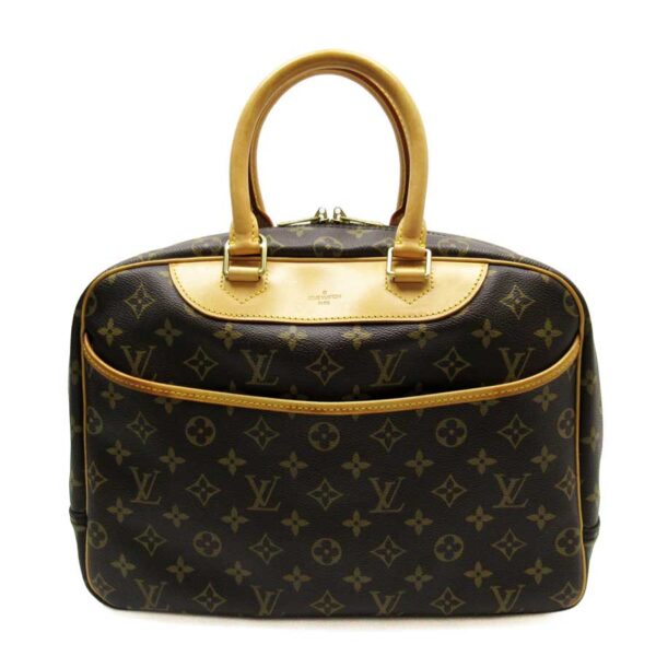 h27907a 1 Louis Vuitton Deauville Monogram Canvas Handbag Brown