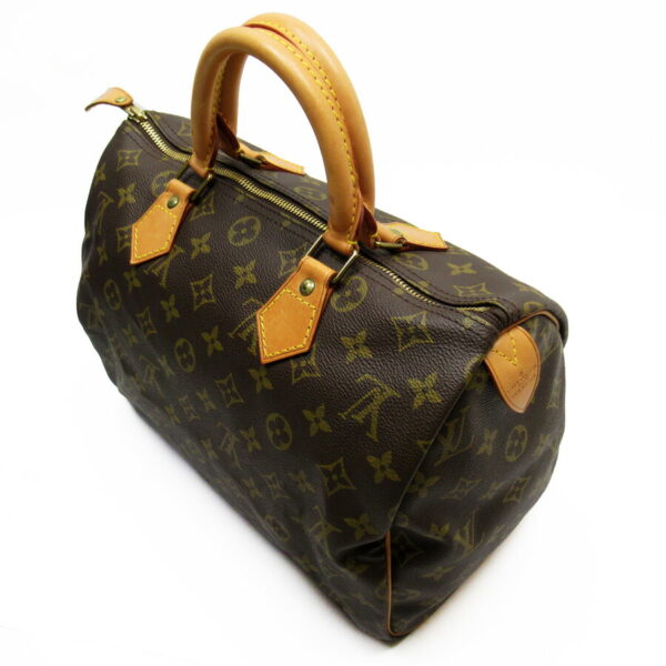 h28027a 2 Louis Vuitton Speedy 30 Monogram Canvas Handbag Brown