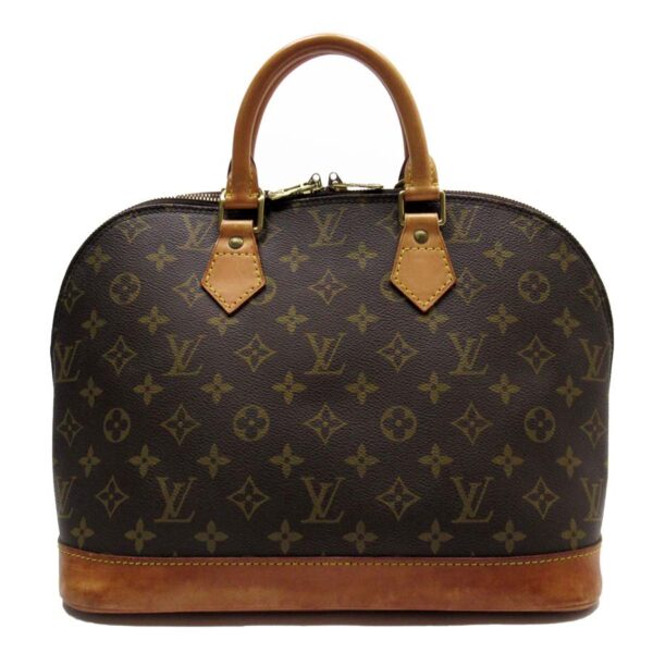 h28169a Louis Vuitton Handbag Monogram Alma Brown Canvas