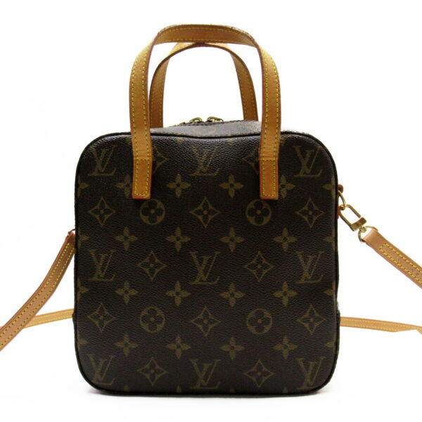 h28365a Louis Vuitton Handbag Shoulder Bag Monogram Spontini Brown Canvas