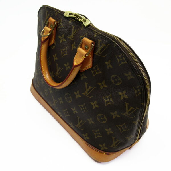 h28475a 2 Louis Vuitton Alma Monogram Canvas Handbag Brown