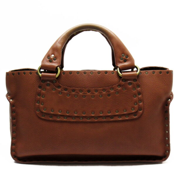 h28514a Celine Boogie Bag Leather Suede Brown