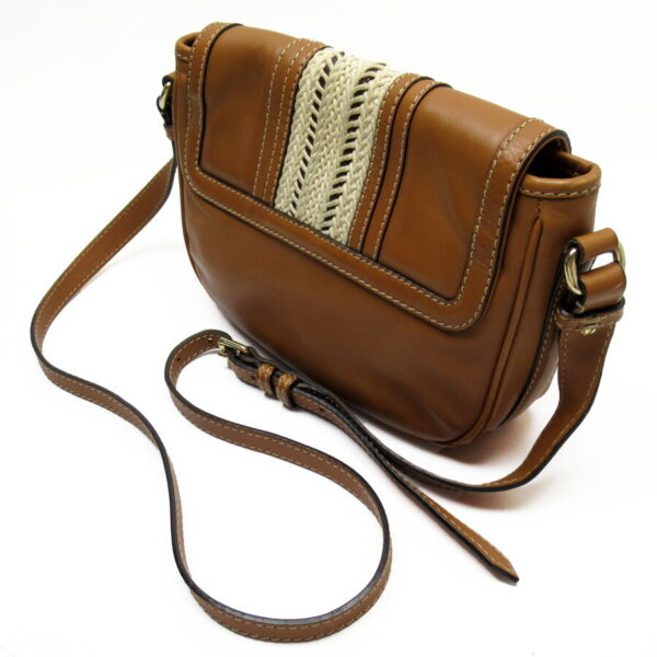 h28605a 1 Burberry Leather Crossbody Shoulder Bag Brown