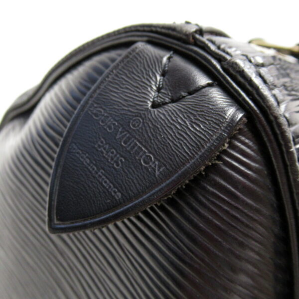 h28640a 3 Louis Vuitton Handbag Epi Speedy 30 Noir Leather