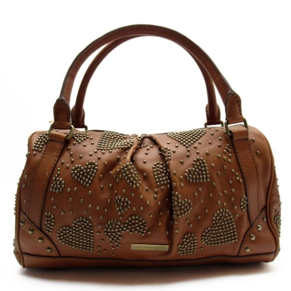 h28774a 1 Burberry Leather Handbag Brown