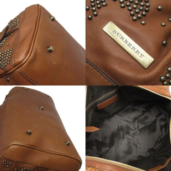 h28774a 5 Burberry Leather Handbag Brown