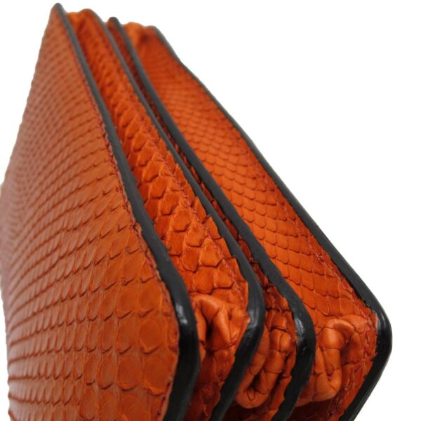 h28885a 4 Burberry Python Leather Shoulder Wallet Orange