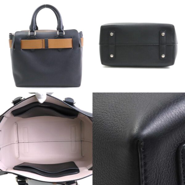 h29385a 2 c Burberry Leather Shoulder Bag Black