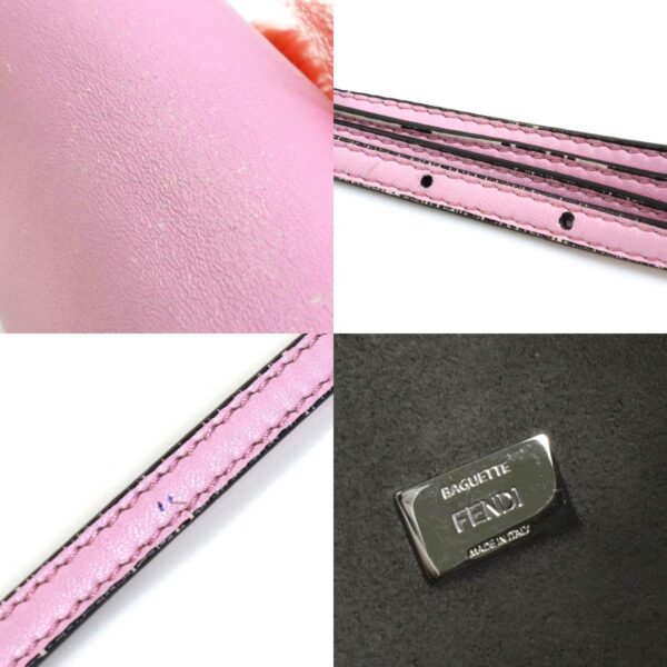 h29473 9 c Fendi Crossbody Shoulder Bag Leather Pink