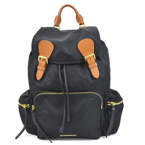 h29563i Burberry Nylon Leather Backpack Black