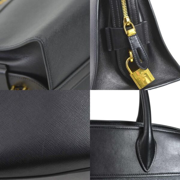 h29625a 6 c Prada Leather Handbag Black