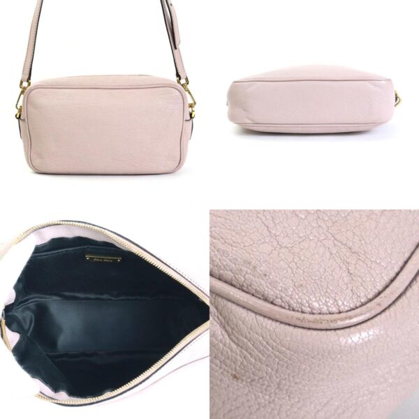 h29745a 2 c Miu Miu Crossbody Shoulder Bag Leather Pink