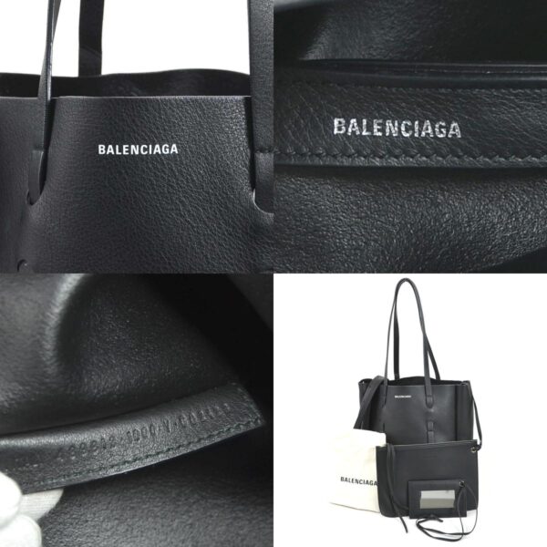 h29840g 10 c Balenciaga Leather Tote Bag Black