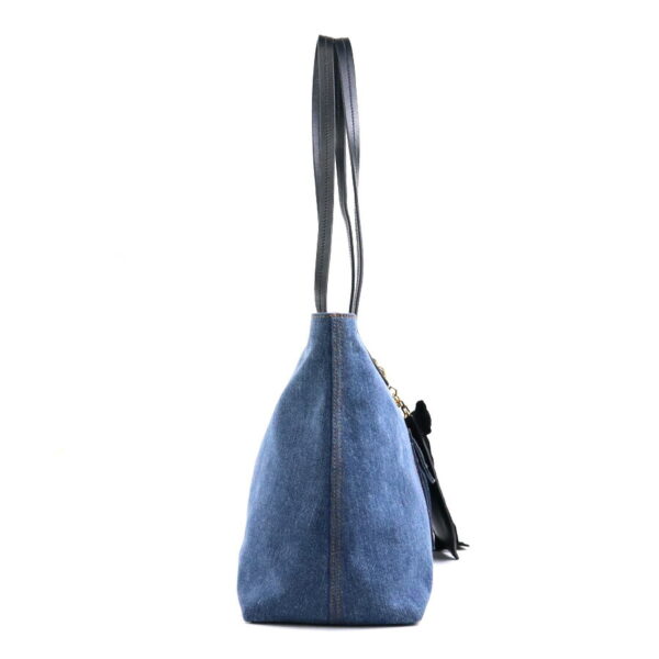 h29950k 1 Miu Miu Shoulder Bag Tote Denim Blue